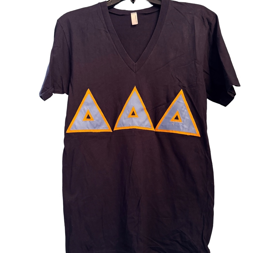 Tri Delta Sorority University Greek Life American Apparel Tee Shirt, Medium